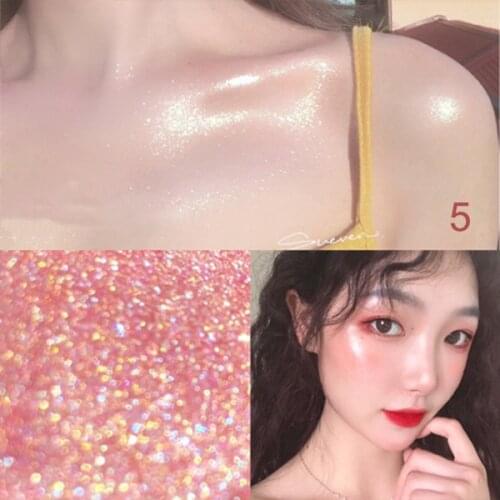 Glow Face Liquid Highlighters Glittery Eye Body Brightener Bronzer Highlighting Illuminating Makeup Cosmetic SANA889