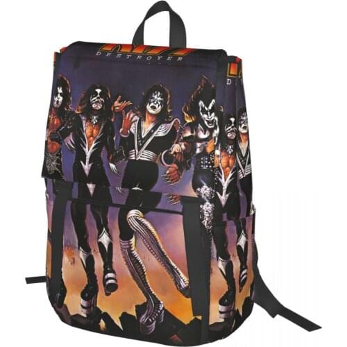 Heavy Metal,kiss Backpack for Girls Boys Travel RucksackBackpacks for Teenage school bag