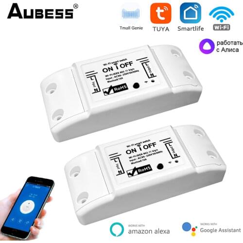 WiFi Smart Light Switch Tuya/Smart Life APP Wireless WiFi Smart Breaker LED Light Remote Control With Alexa Google Smart Home