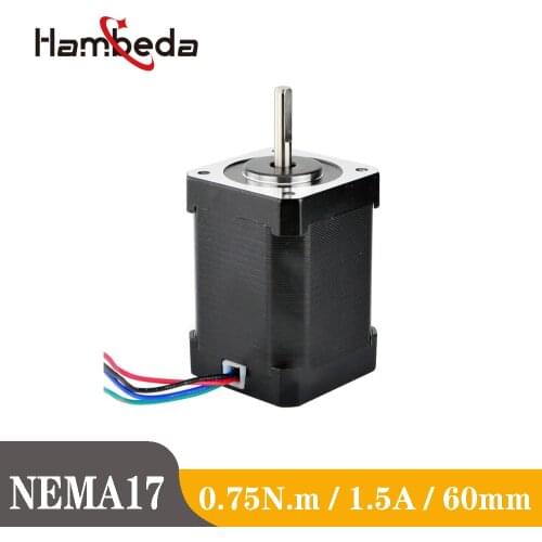 Nema17 60mm Height 1.5A Hybrid Stepper Motor 2 Phase 1.8 Degrees 3D Printer Motor CNC Parts