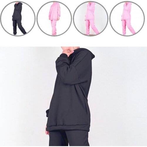 2021 Women Soft Stylish Hooded Long Sleeve Ladies Suit Elastic Autumn Suit Hooded for Outdoor Casual Oversized Winter Lady Set