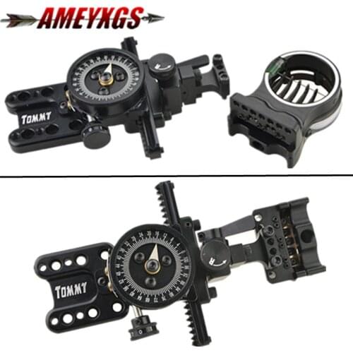 1pc Archery Compound Bow Sight Right Hand 5 Pin Bow Sight Micro Adjustable Pointer Lens For Outdoor Hunting Shooting Accessories