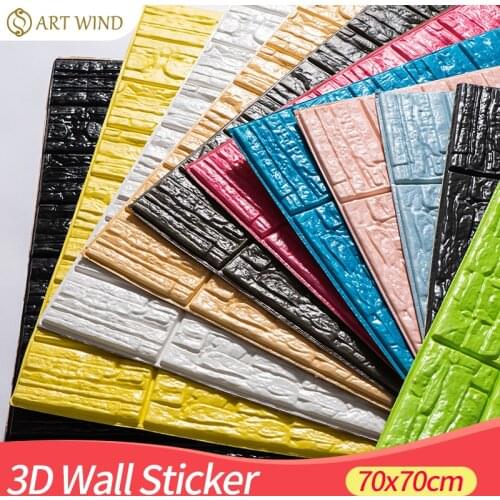 3D Stereo Wall Stickers Self-adhesive Ceiling Decorative Panels Roof Foam Wallpaper Living Room Home Decor Bedroom TV Background
