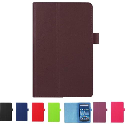 For Amazon Kindle Fire HD 7 2015 Tablet PU Leather Case Stand Cover (Dark blue)