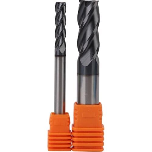 1PC HRC50 4F flat end mill 1/2/3/4/5/6 mm 50L long standard length top milling cutter Foe milling Cutter