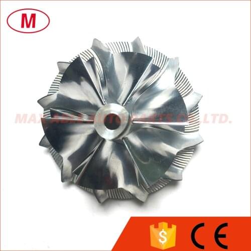 K04 43.30/56.08mm 6+6 blades Forward High Performance Turbo Billet compressor wheel/Aluminum 2618/Turbocharger Milling wheel