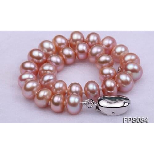 Unique Pearls jewellery Stone Natural Pearl Jewellery Set For Women Gift Purple Freshwater Pearl Necklace Bracelet Earrings