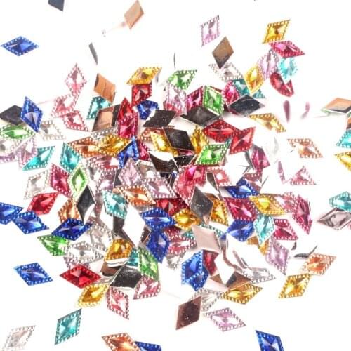 LF 300Pcs Mixed Bling Diamond Resin Decoration Flatback Cabochon Embellishment For Craft Scrapbooking Diy Versiering Accessories