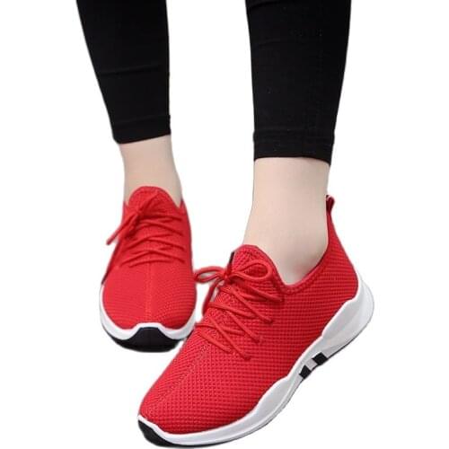 2021 Spring and Summer Men Couple Matching Shoes Comfortable Strap Students Running Shoes Sneakers Mesh Breathable Red Shoes