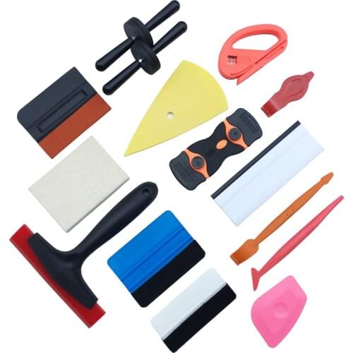 Car Vinyl Wrapping Film Tool Set Rubber Squeegee Razor Car Application Tools Wall Decal Window Tint Film Tools Kit