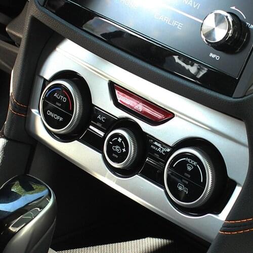 Car air conditioning adjustment frame stickers sequins For Subaru Xv 2018 2019 car styling auto Accessories