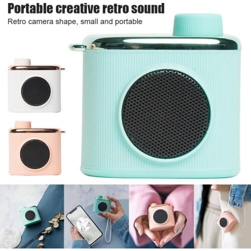 Retro Small Speaker Wireless Communication Speaker Mini Portable Subwoofer GDeals