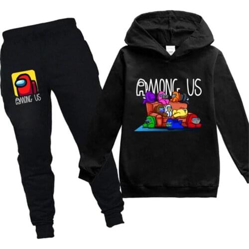 2021 the new Disney cartoon design Among Us children who garment unlined upper garment + 2 suit pants