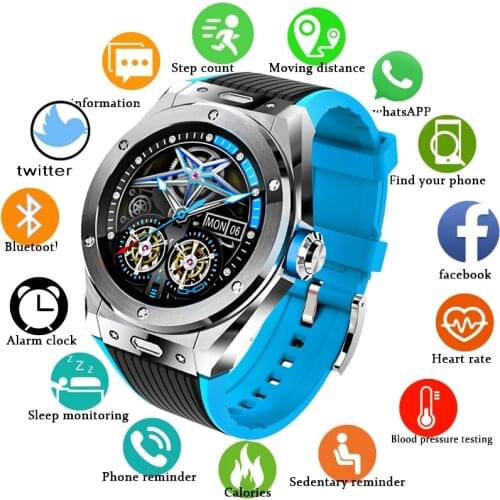 GAJIAN 2021 New Luxury Smart Watch Men Bluetooth Call Music Playback Leisure Sport Waterproof Smart Watch For Android And iOS