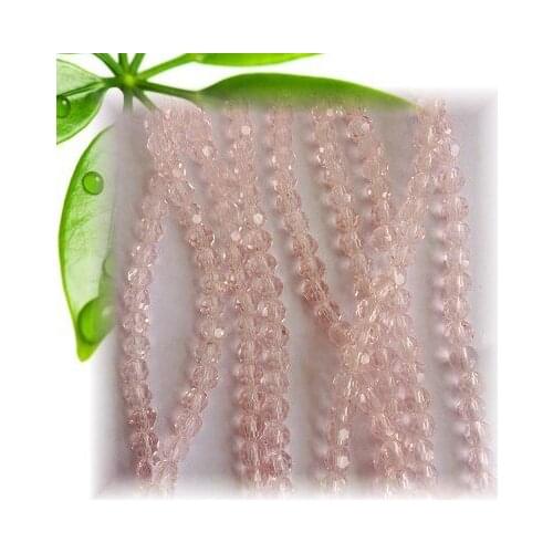 Wholesale 3mm 4mm Hot Pink Round Ball Loose Glass Crystal 32 Faceted Ball Spacer Bead For Jewelry Making Craft