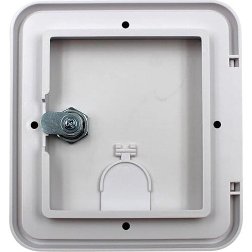 Durable RV Camper Trailer Motorhome Power Cord Hatch/Cover (White)