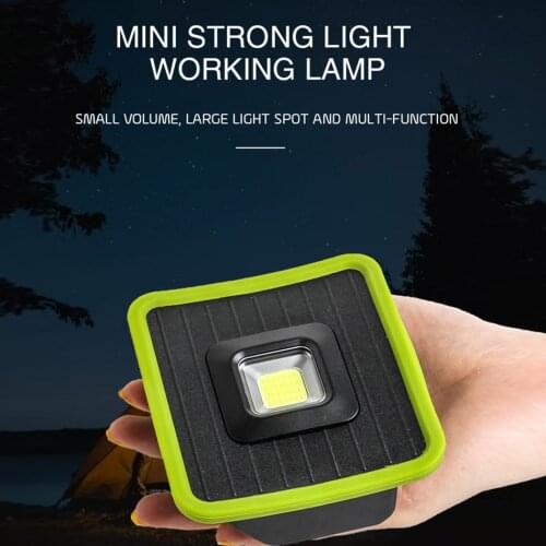 Hook Working Light 2 Modes COB Torch Flashlight USB Recharge Lantern Outdoor Emergency Light 90° Rotation Portable Camping Lamp