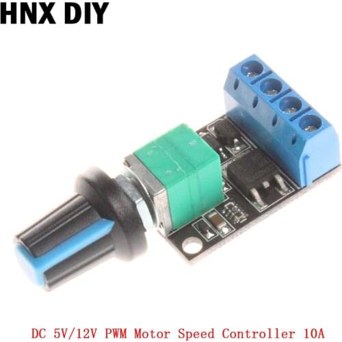 DC 5V 12V PWM Motor Speed Controller 10A Governor Stepless Speed Regulator LED Dimmer Speed Control For Home LED Light Control