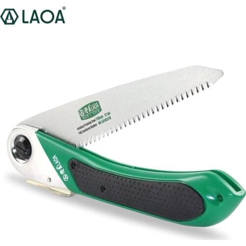 LAOA Portable Folding Saw Alloy Steel Plastic Case Pruning Gardening Handtools Garden Tools Woodworking Saws