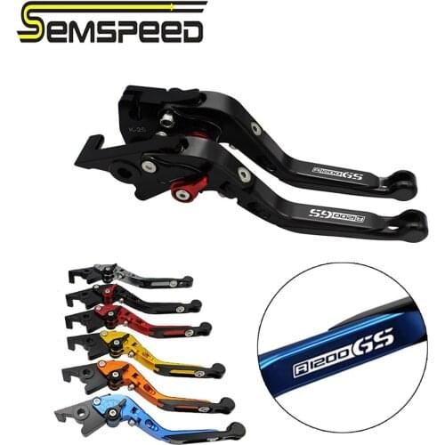 SEMSPEED Motorcycle CNC Folding Extendable Brake Clutch Levers For BMW R1200/1250/GS LC 2013-2020 R1200GS Adventure LC 2014-2020