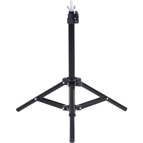 60.5*70cm Small Photography Studio Tripod Video Metal Support Stand System Kit w/Crossbar& 3*Clamps for PVC Backdrop Background