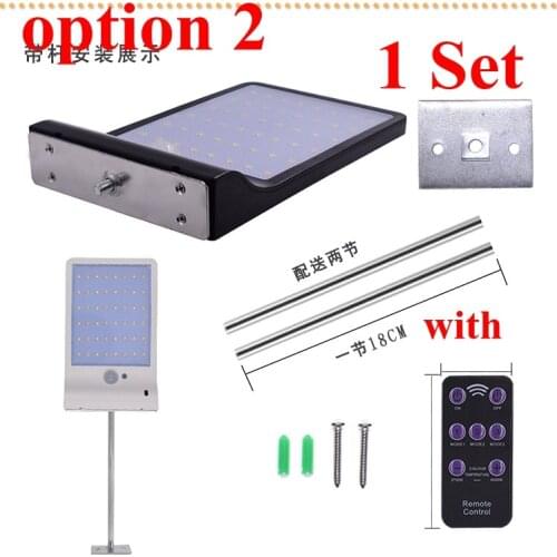 Solar Power battery dimming PIR Motion Sensor Wall Light 48 LED Outdoor Waterproof Street Yard Path Home Garden Security Lamp