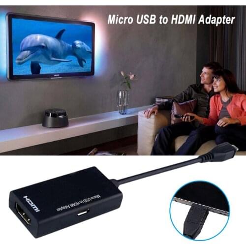 Micro USB to HDMI Male to Female High Speed HDTV Adapter Converter Cable for Phone for Mobile Phone
