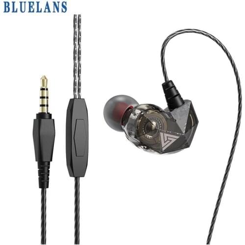 Sports Wired Headset In-Ear Heavy Bass Music Headphones TPE Earbuds With Microphone Pc Gamer Earphone for Home Gym Office Gaming