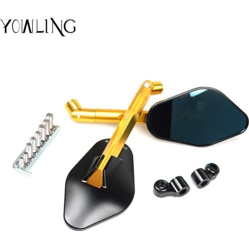 Universal Motorcycle Scooters Racer Rearview Back Side View Mirror For Yamaha YZF R3 R1 R6 R25 MT09 TMAX530 Kawasaki z800 z1000