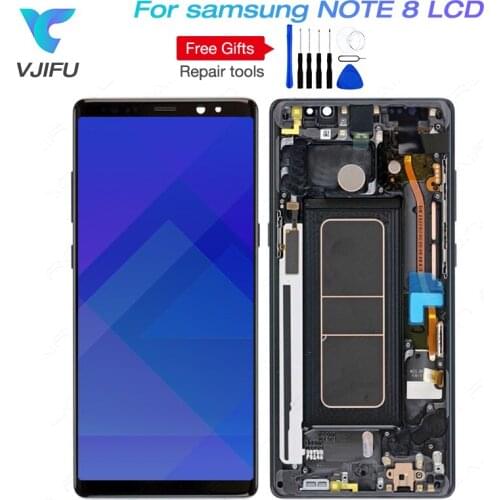 6.3'' AMOLED Note8 LCD For Samsung Galaxy Note 8 LCD Display N950F N950FD N950U Touch Screen Digitizer Assembly with Frame