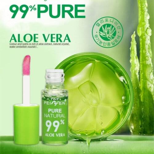 1Pc Natural Aloe Vera Color Change Lip Balm Moisturizing Lipstick Lip Gloss Lasting Lips Care Make up Lip Gloss Cosmetics TSLM1