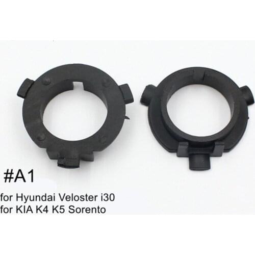 100pcs H7 LED Bulb Holder Adapter for Hyundai Veloster i30 H7 LED headlight headlamp H7 base socket for KIA K4 K5 Sorento CEED