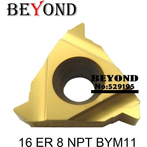 16 ER 8/11.5/14/18 NPT BYM11,OYYU tungsten carbide turning threading insert NPT external yellow coationg
