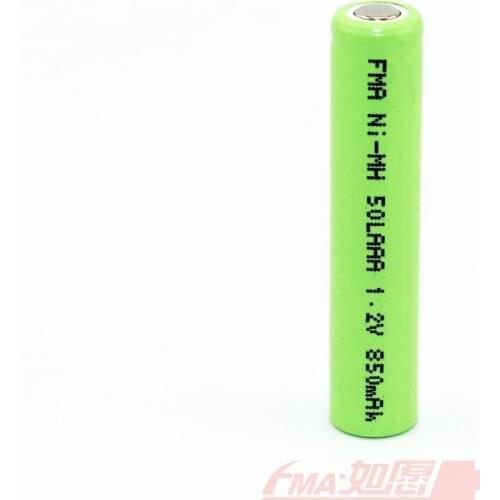 2Pcs Ni-MH LAAA 1.2V 850mAh Rechargeable Battery for Cordless phone Shaver H50mm