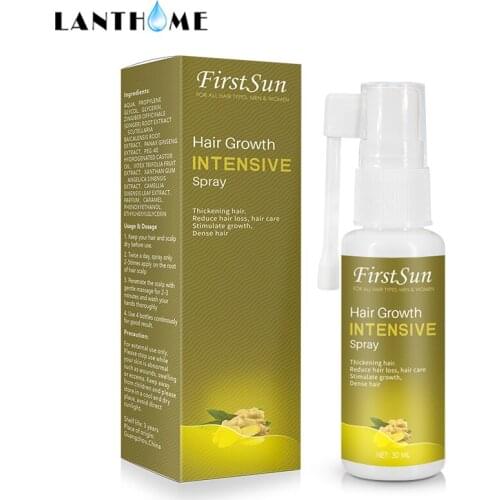 30ml Natural Organic Instant Hair Growth Spray Serum Hair Loss Treatment for Women and Men Fast Hair Growth Essential Oil