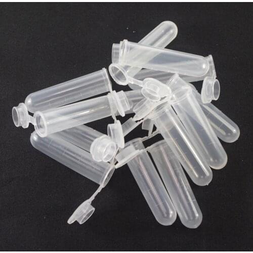5ml Plastic test tubes centrifuge tubes round bottom each bid for 300 pcs