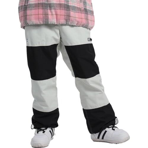 -35 Fleece Warm Mens and Womens Ice Snow Pants Snowboarding Clothing Winter Trousers Skiing Suit Wear 15K Waterproof Unsex