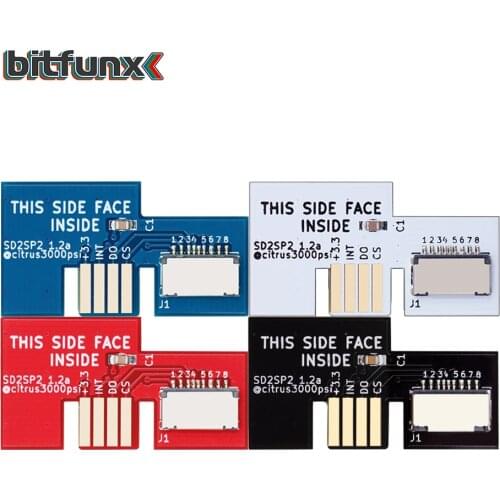 TF SD Card Adapter SD2SP2 for Nintendo Gamecube NGC NTSC Serial Port 2- Gold HQ ENIG Surface