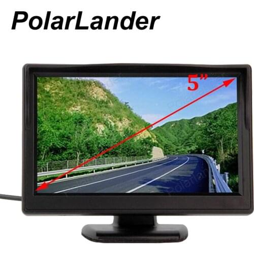 2 Video Inputs Car Monitor 5 Inch TFT LCD Screen Support VCD DVD rearview Camera Parking Rear View Monitor