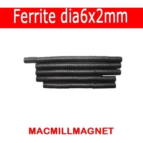 Free Shipping, Ferrite magnet, ferrite disc magnet, 100pcs/pack, dia6x2mm,Whole Sales Brand New Ferrite Magnet