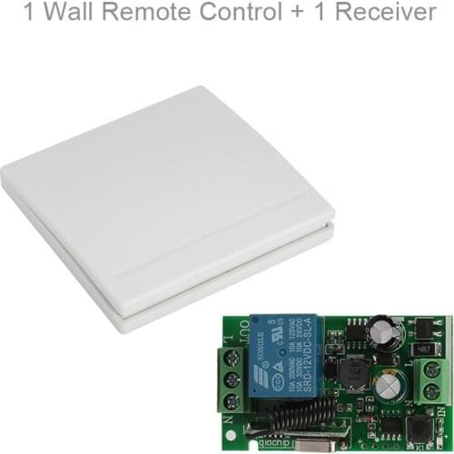 QIACHIP 433Mhz Wireless RF Remote Control Switch AC 110V 220V Lamp Light LED Switch Corridor Room Home 433 Mhz Wall Panel Switch