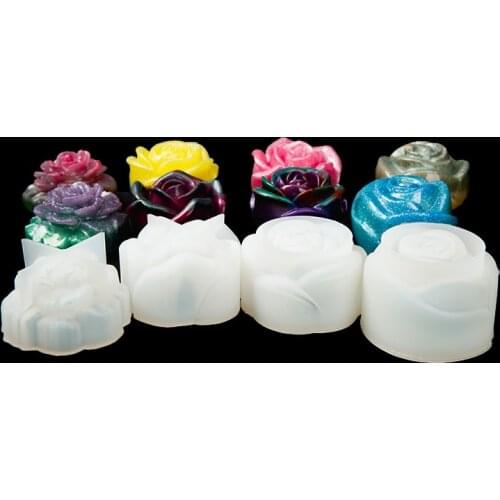 3D flower necklace pendant Silicone Mold for jewelry making Resin jewelry tool UV epoxy resin molds decorative craft