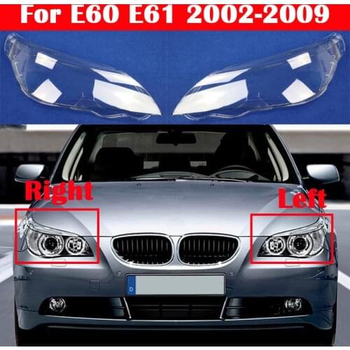 Lens Case Transparent Lampshade Headlight Cover For BMW 5 series E60 E61 530i 523 525 2002-2009 Car Light Lamp Shell Headlamp