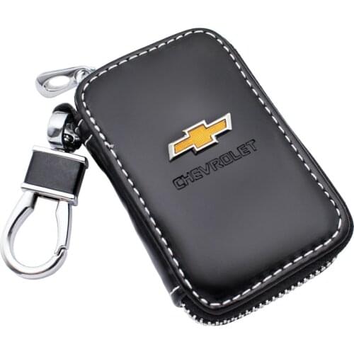 Genuine Leather Wallet Car Key Case Multi Key Bag For Chevrolet Colorado Cruze Spark Captiva Malibu Trax Aveo Auto Accessories