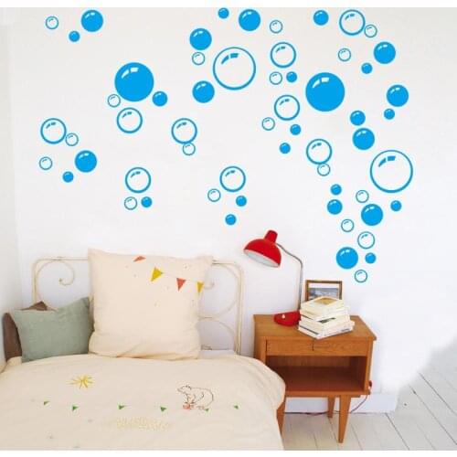 DIY Wall Art Kids Bathroom Washroom Shower Tile Removable Decor Home Decal Mural Decorative Stickers Sticker Bubbles