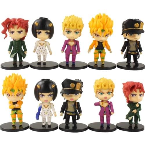 5Pcs/Set Japan Anime Jojo Bizarre Adventure Kujo Jotaro Figurine Josuke Kakyoin PVC Action Figure Model Toys