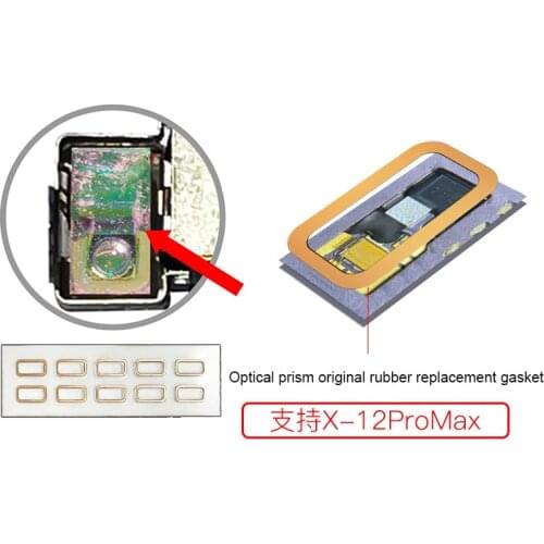 I2C Dot Matrix Face ID Repair Optical Lens Original Rubber Replacement Gasket Phone Face Apron Gasket for X-12pro Max