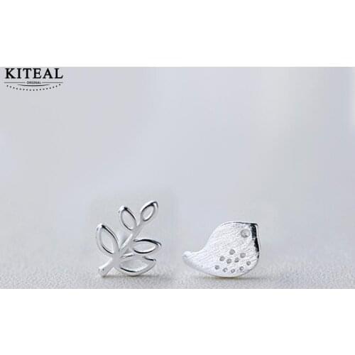 KITEAL NEW!! Female Friend earring Bird branch earrings 9mm+10mm animal pendientes jewelry display