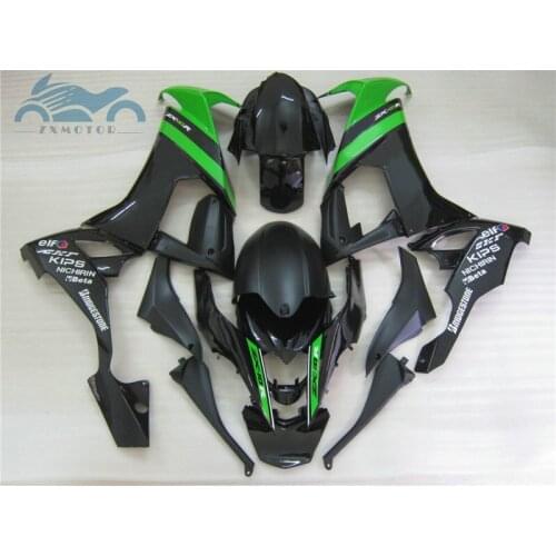 Top selling bodywork fairing kit for Kawasaki Ninja ZX10R 08 09 green black motorcycle fairings set ZX10R 2008 2009 bodykits