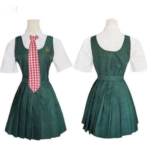 Anime Dangan Ronpa Danganronpa Mahiru Koizumi Cosplay Costumes Outfits Uniform Wigs Socks Halloween Costumes for Women Girls